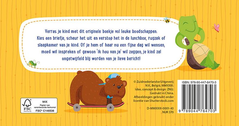 Achterkant van Happy notes