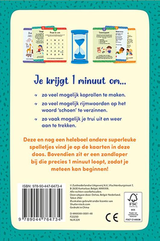 Achterkant van De leukste 1-minuutspelletjes