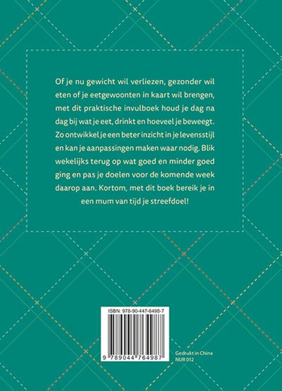Achterkant van Mijn eetdagboek
