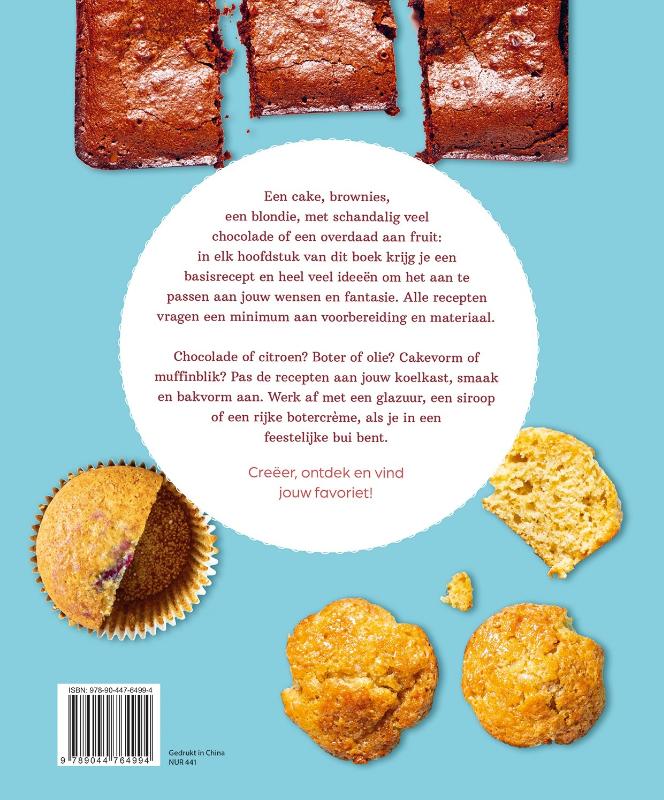 Achterkant van Lekker zelfgebakken Cakes, muffins & brownies