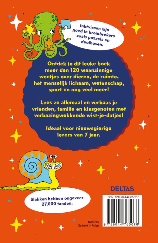Achterkant van Waanzinnige weetjes voor kinderen van 7 jaar