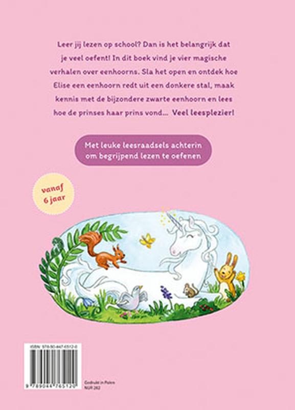 Achterkant van Mijn eerste eenhoorn leesboek