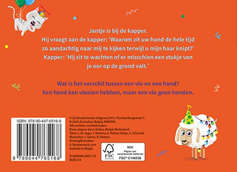 Achterkant van Het knotsgekke moppenboek voor kinderen
