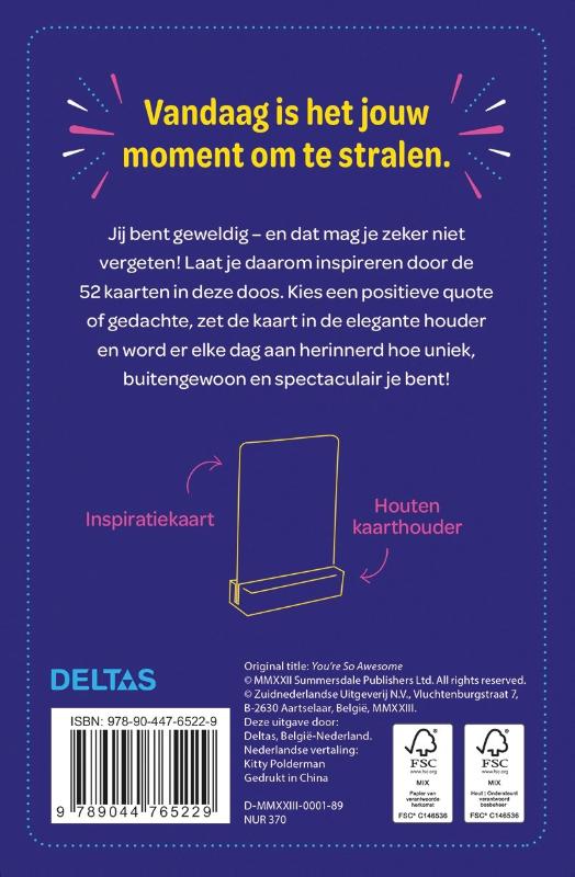 Achterkant van You are amazing!