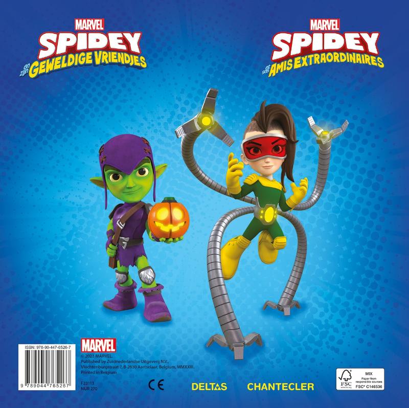 Achterkant van Marvel Spidey and his amazing friends Color Fun