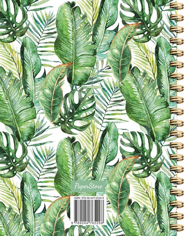 Achterkant van Leaves notebook spiraalboek (lijnen) / Leaves notebook carnet à spirale (ligné)