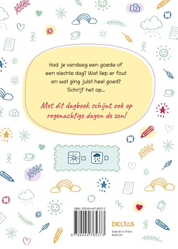 Achterkant van Dagboek voor goede en slechte dagen
