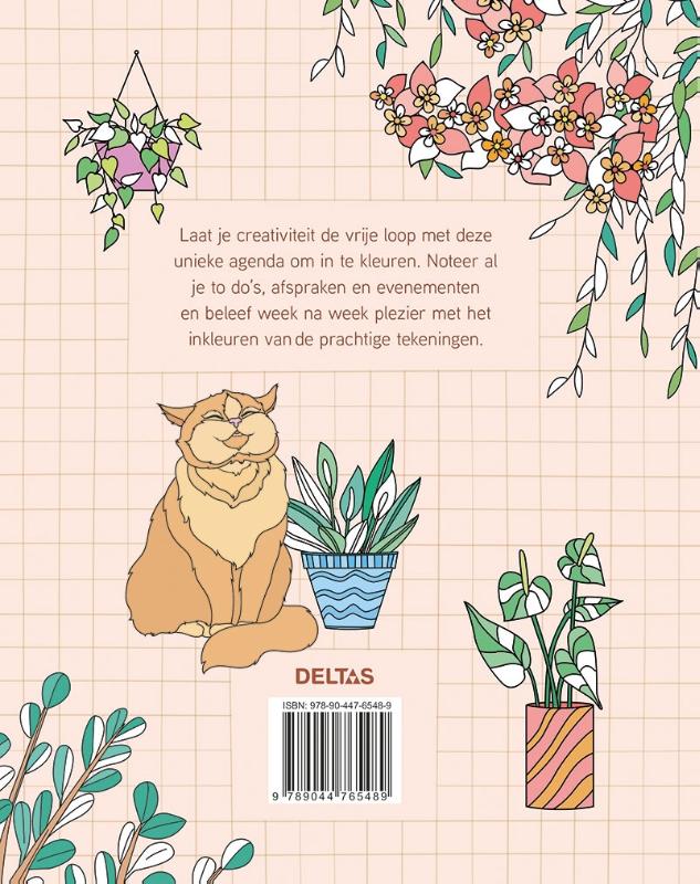 Achterkant van Mijn agenda om in te kleuren