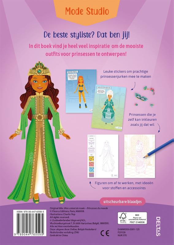 Achterkant van Mode studio - Prinsessen uit de hele wereld