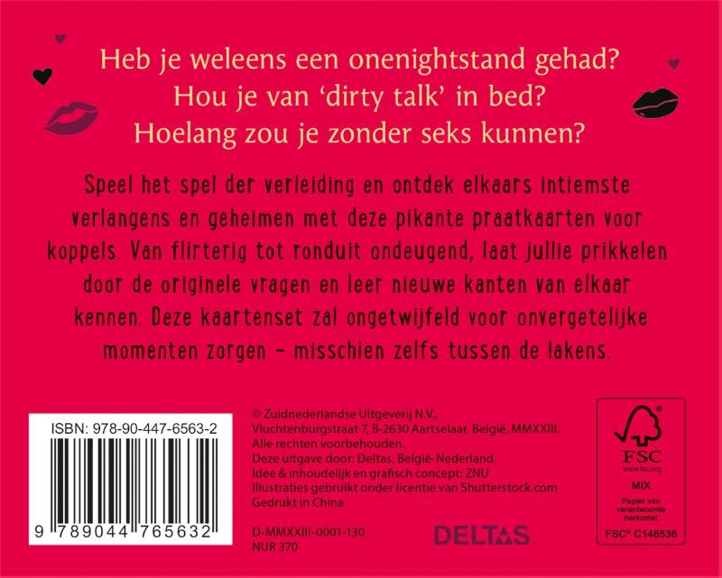 Achterkant van Tijd voor een sexy babbel - Pikante praatkaarten voor koppels