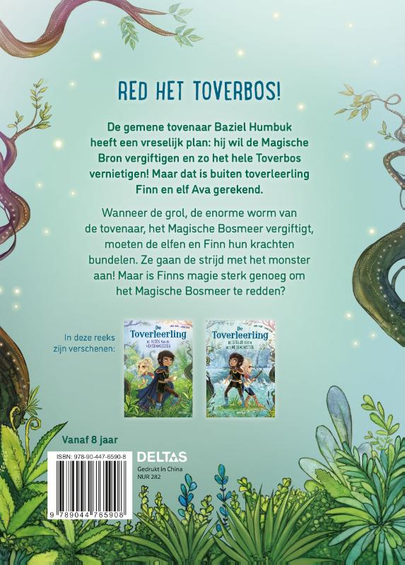 Achterkant van De strijd tegen het meermonster