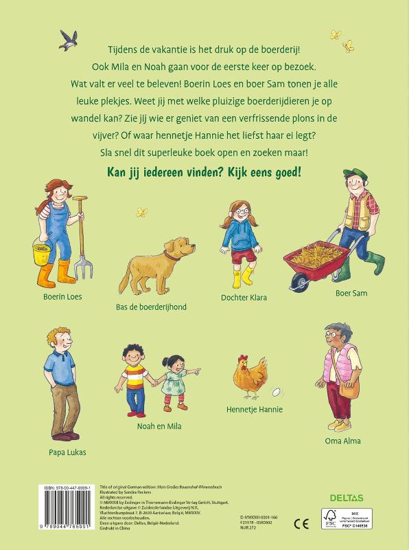 Achterkant van Het grote boerderij zoekboek