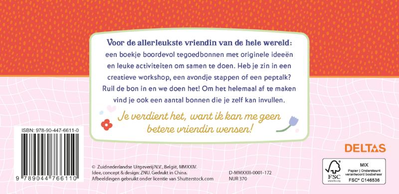 Achterkant van Voor de leukste vriendin 25 tegoedbonnen