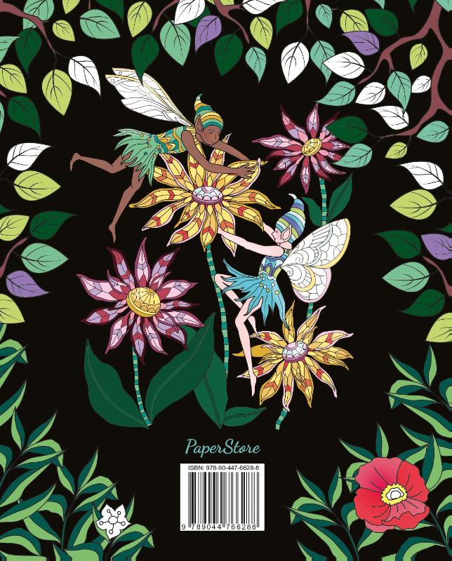 Achterkant van Magic Forest Kleurboek