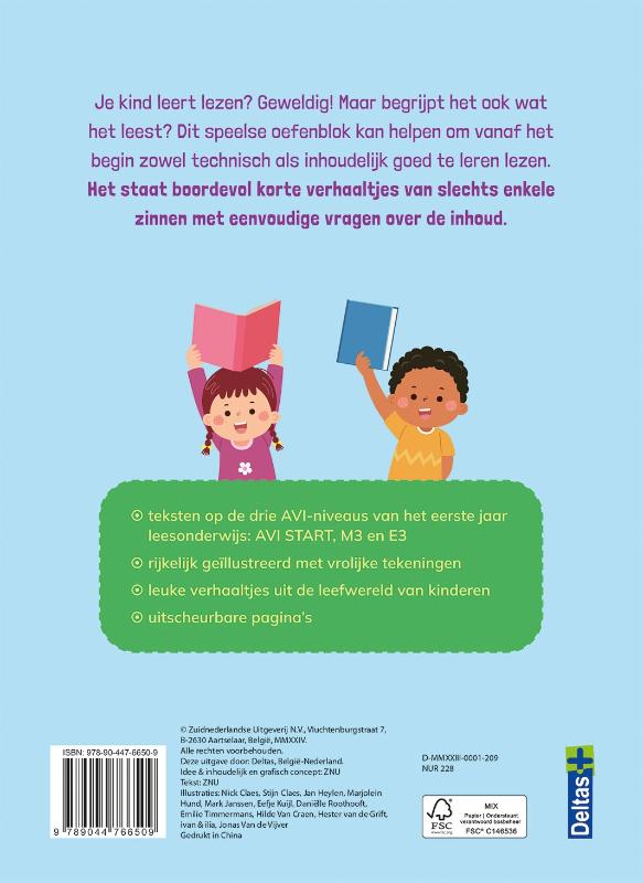 Achterkant van 1 ste leerjaar/ groep 3