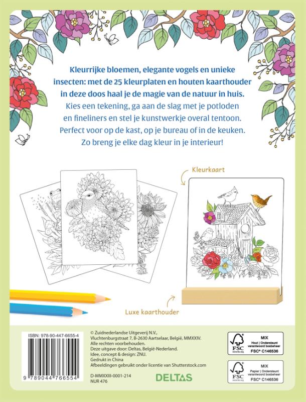 Achterkant van Betoverende Natuur - Kleuren voor volwassenen
