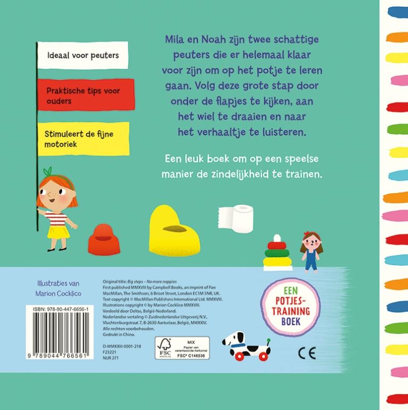 Achterkant van Op het potje