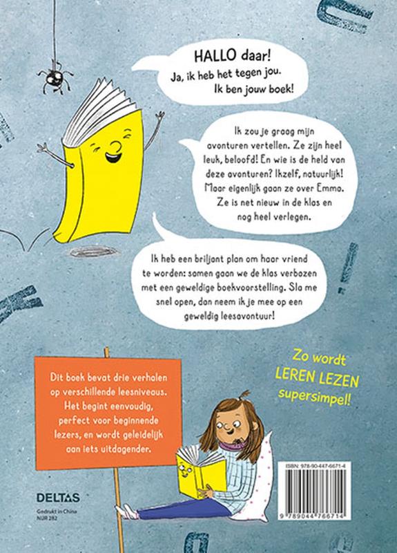 Achterkant van Ik ben jouw boek, haal me hier uit!