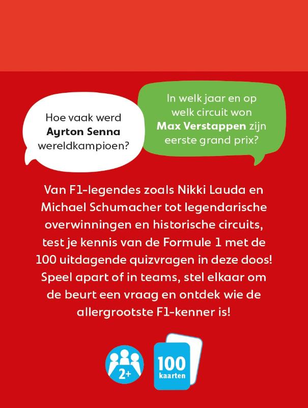 Achterkant van Let's Quiz! - Formule 1