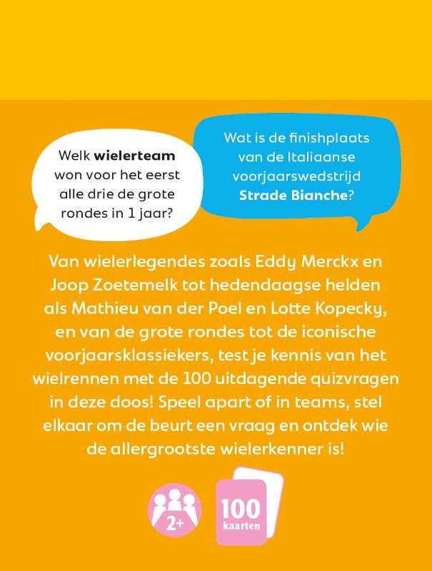 Achterkant van Let's Quiz! - Wielrennen