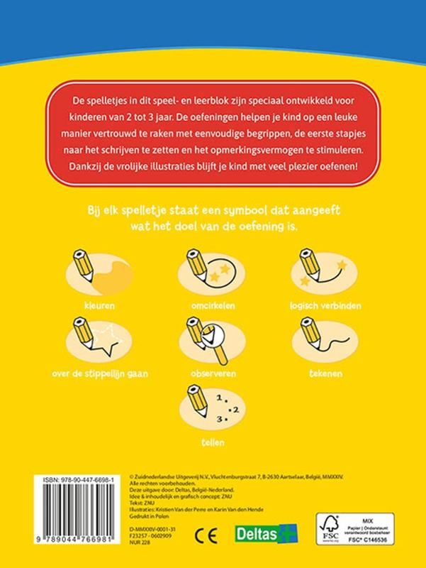 Achterkant van 2-3 jaar