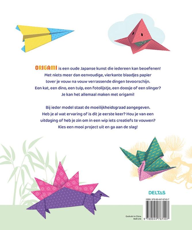 Achterkant van Stap voor stap Origami