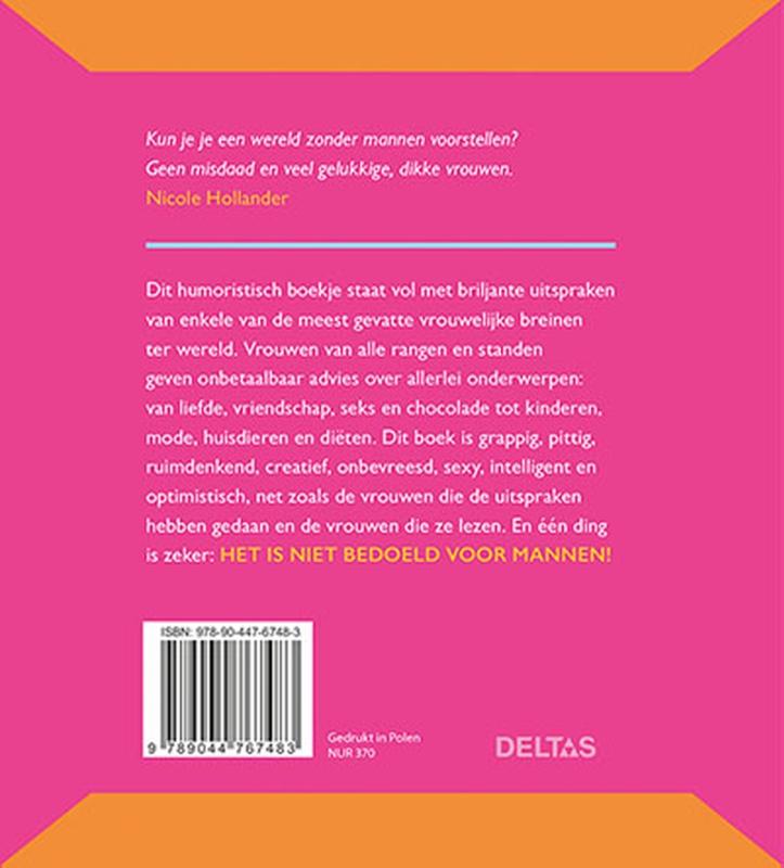 Achterkant van Vrouwen zijn gewoon slimmer
