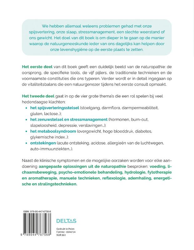 Achterkant van Praktisch handboek Natuurgeneeskunde