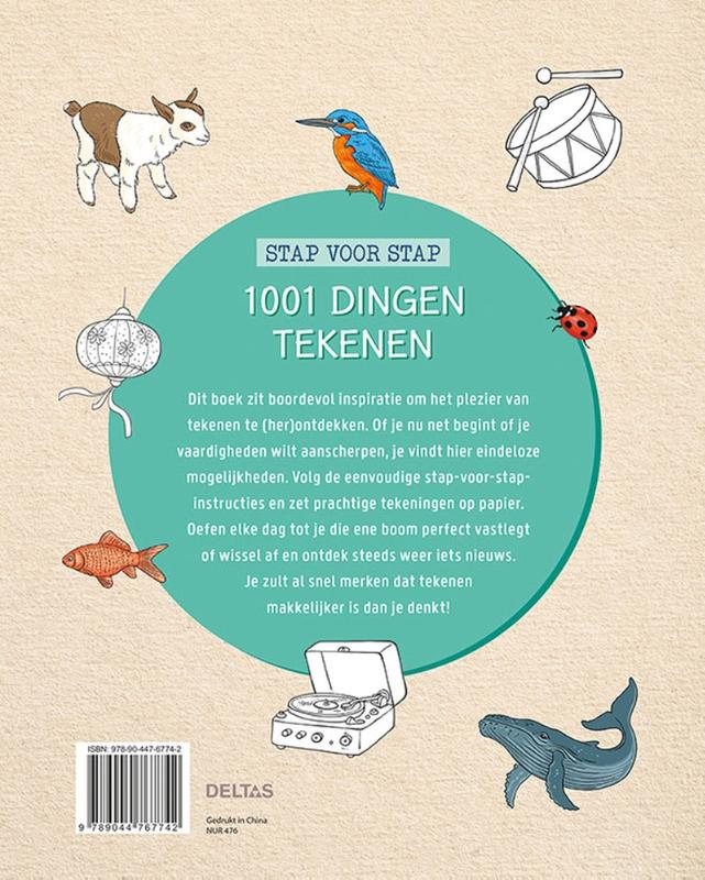 Achterkant van 1001 dingen tekenen