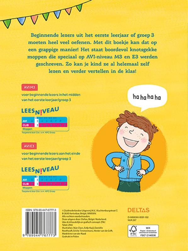 Achterkant van Ik lees een mop!