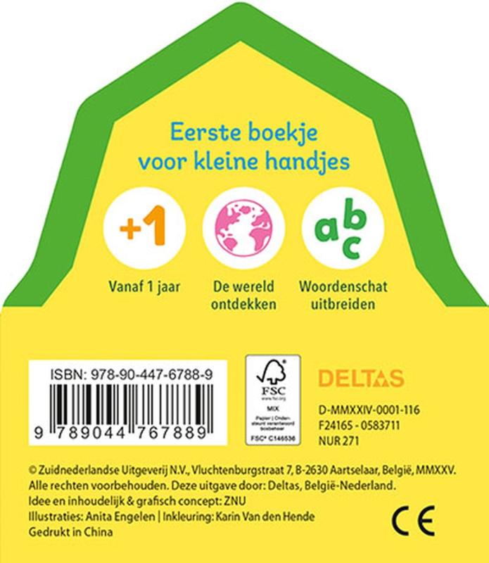 Achterkant van Op de boerderij - Allereerste woordjes