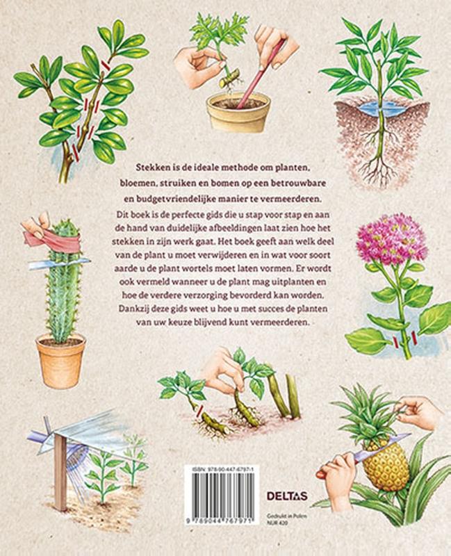 Achterkant van Handboek stekken van A tot Z