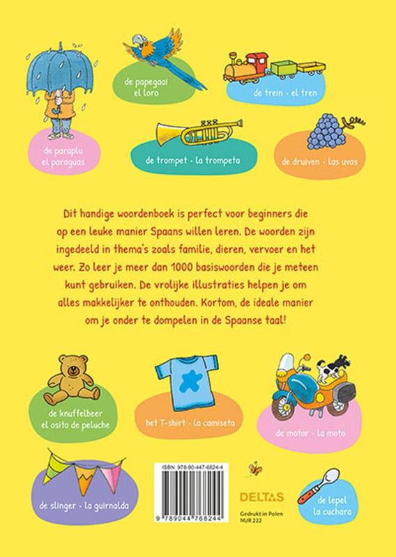 Achterkant van Ik leer Spaanse woorden