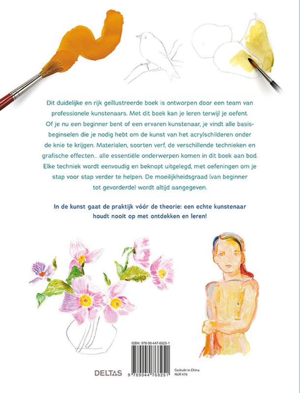 Achterkant van Schilderen met acrylverf