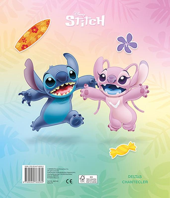 Achterkant van Disney Stitch Sticker Parade