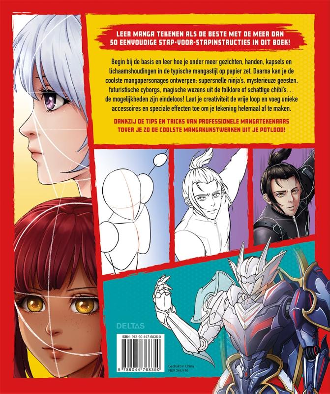 Achterkant van Manga Leren tekenen
