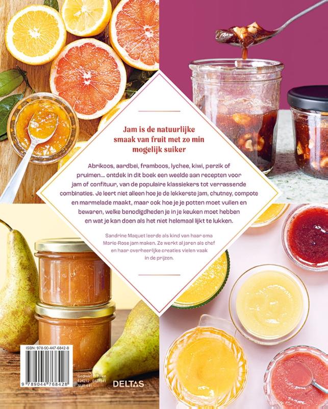 Achterkant van De lekkerste jam & confituur bijbel