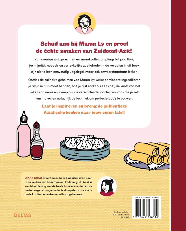 Achterkant van Aziatisch koken met Mama Ly
