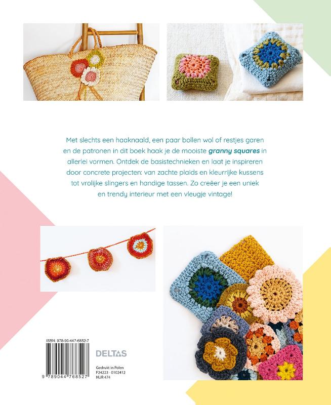 Achterkant van Workshop granny squares