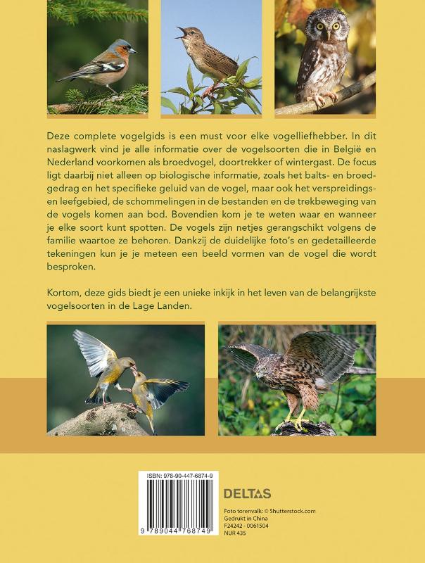 Achterkant van De complete vogelgids