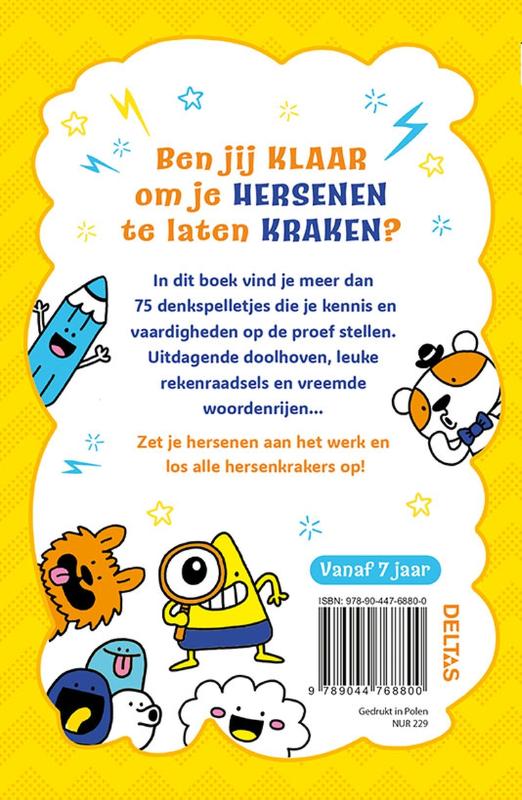 Achterkant van De leukste denkpuzzels voor kinderen