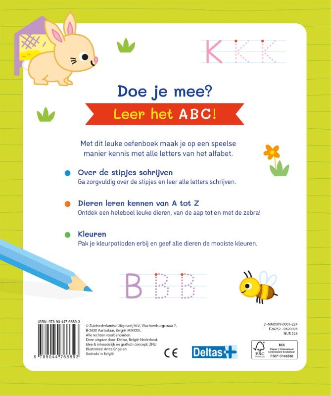 Achterkant van 4-6 jaar
