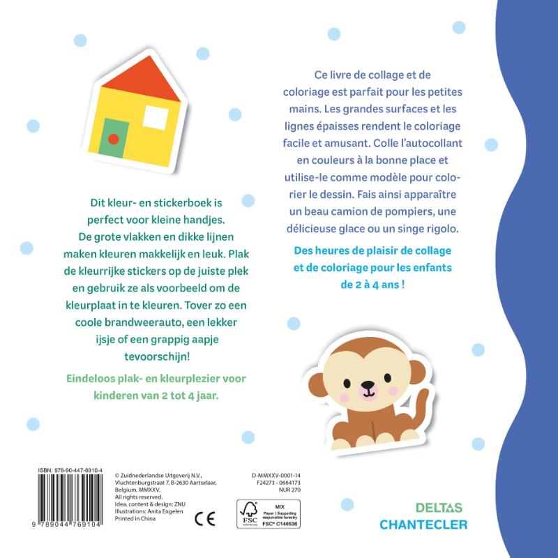 Achterkant van Funny Sticker Color (2-4 j.) / Funny Sticker Color (2-4a.)