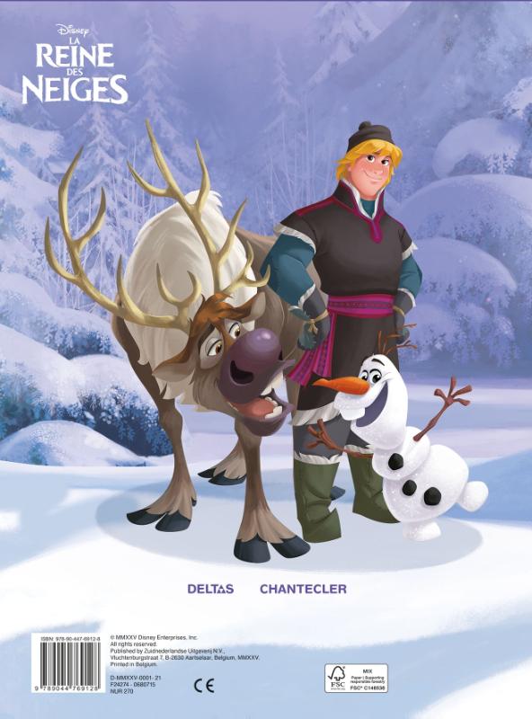 Achterkant van Disney Frozen Color / Disney Frozen Coloriage