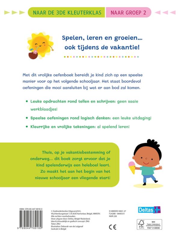 Achterkant van naar de 3de kleuterklas / naar groep 2