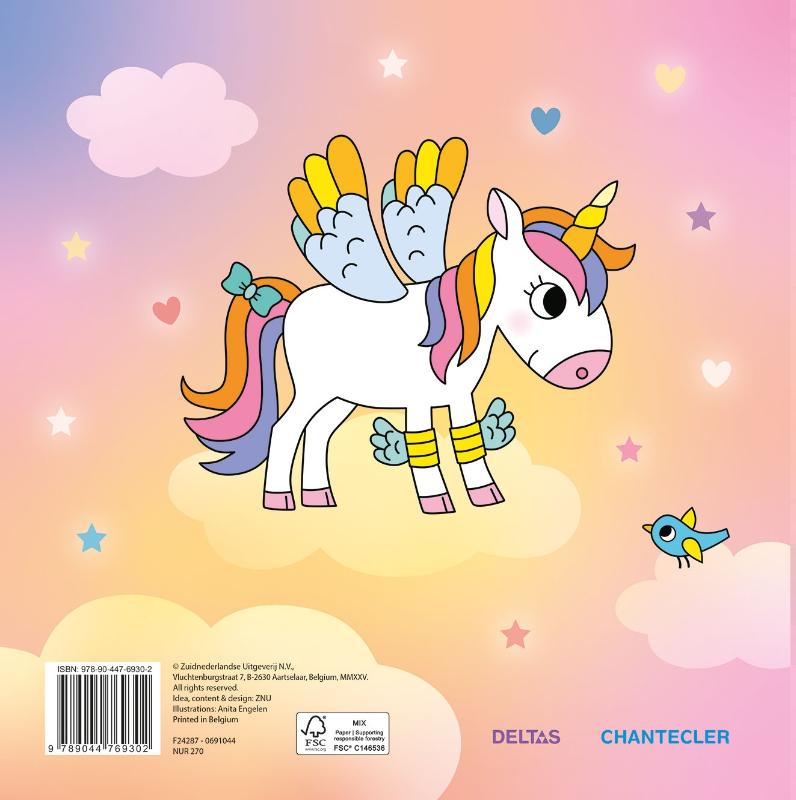 Achterkant van Unicorn Color Fun