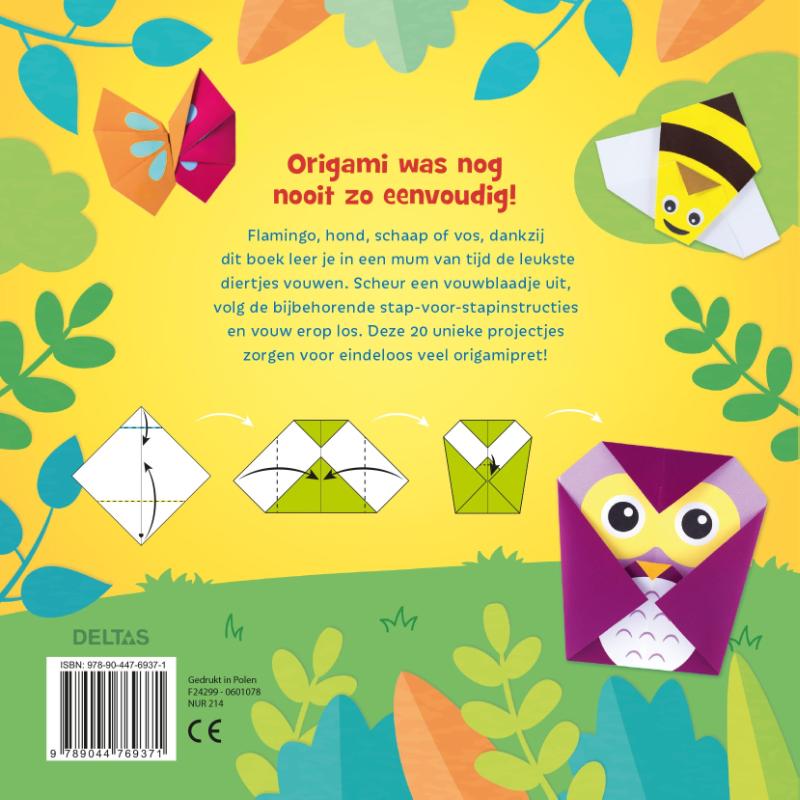 Achterkant van Zo leuk is origami