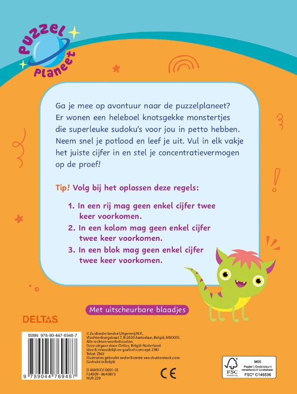 Achterkant van 8-10 jaar
