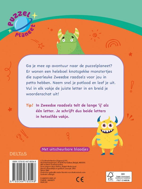 Achterkant van 8-10 jaar