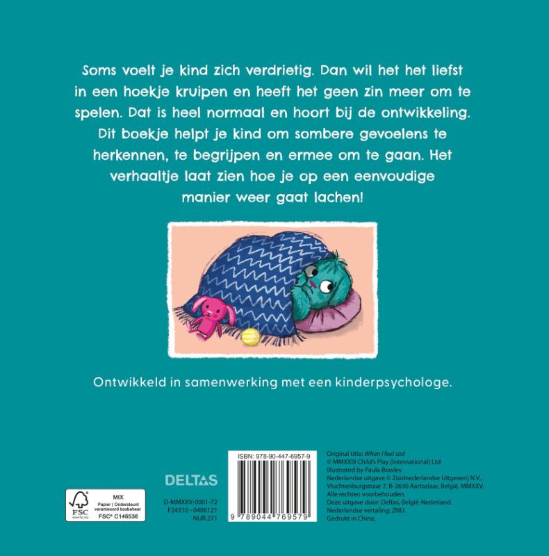 Achterkant van Soms voel ik mij verdrietig